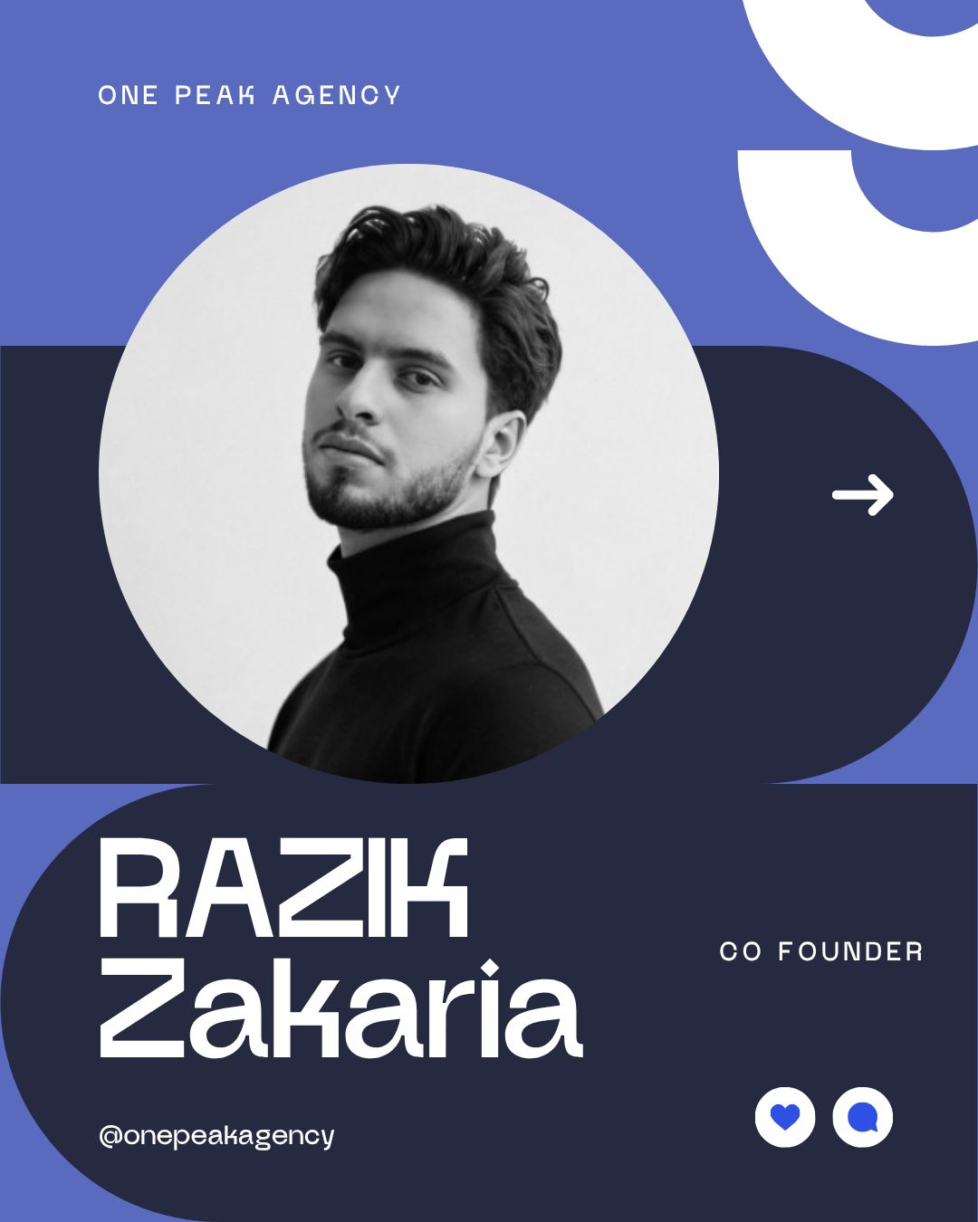 Zakaria Razik, Co-Founder · Product & Growth at One Peak