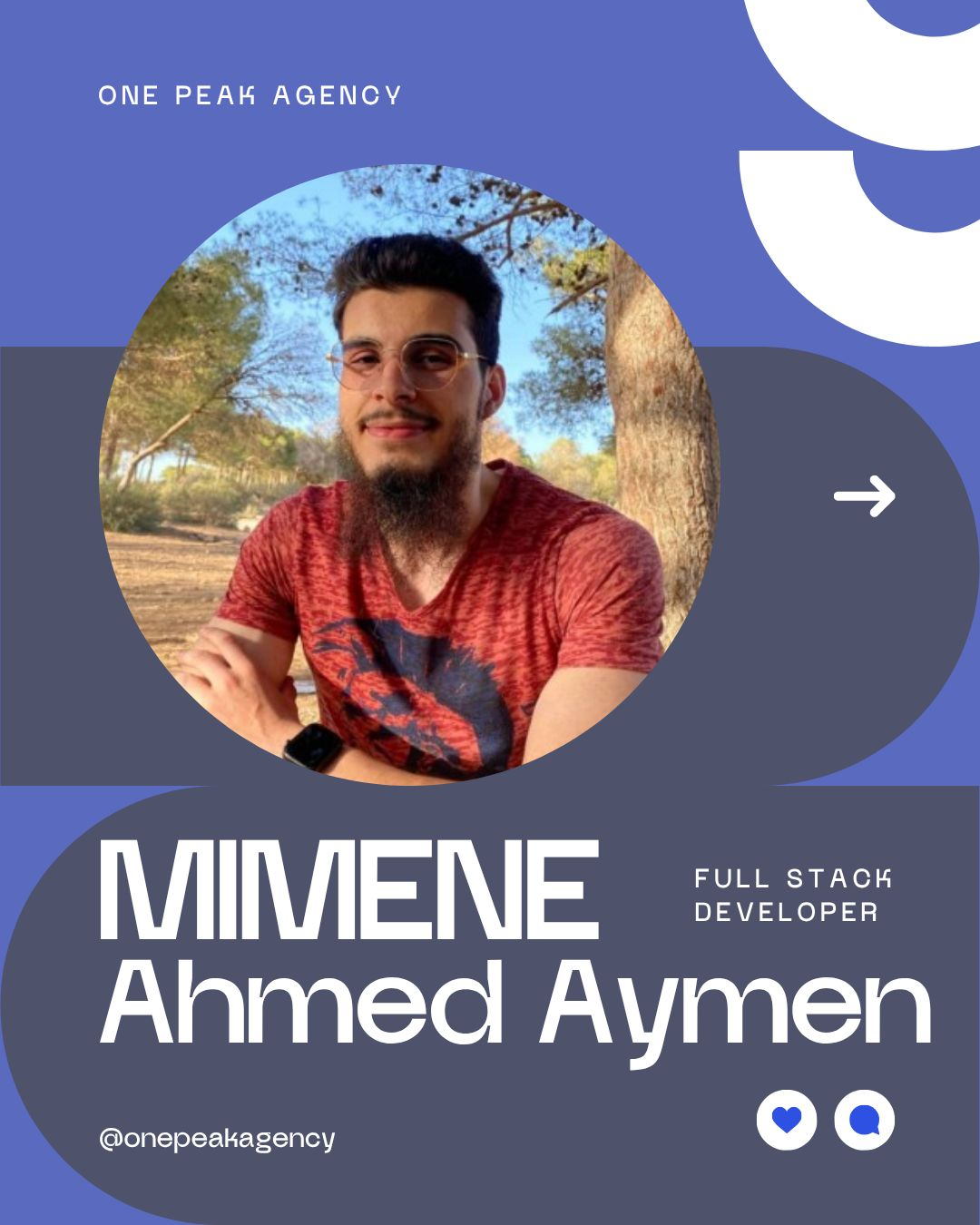 Ahmed Aymen Mimene, Full Stack Developer at One Peak